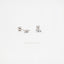 Super Dainty CZ Studs With Screw Ball End (Type A), White stone, Emerald, Gold, Silver SHEMISLI - SS205, SS206