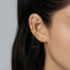 Clover CZ Dangle Studs, Flower Earrings, Gold, Silver SHEMISLI SS149