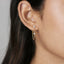 Clover CZ Dangle Studs, Flower Earrings, Gold, Silver SHEMISLI SS149