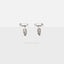 Dainty Feather Hoop Earrings, Huggies, Gold, Silver SHEMISLI SH240 LR