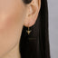 Baphomet Satanic Goat Head Hoop Earrings, Satan Huggies, Gold, Silver SHEMISLI - SH259