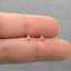 Super Tiny Open Triangle, Gold, Silver SHEMISLI SS251 Butterfly End, SS484 Screw Ball End (Type A)