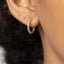 Twisted Wire Hoops, Cable Hoop Earrings, Rope Huggies, Gold, Silver SHEMISLI SH034