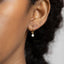 Tiny Star Hoop Earrings, Star Drop Huggies, Gold, Silver SHEMISLI SH146