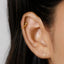Simple Chain Helix Earrings With Screw Ball End (Type B), Gold, Silver SHEMISLI SS865 (Type A Ball End)