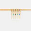 Dangle Chain CZ Hoop Earrings, Huggies, Gold, Silver SHEMISLI - SH119, SH359, SH360, SH361, SH362