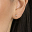 CZ Triangle Studs Earrings, White Stone, Emerald, Sapphire, Gold, Silver SHEMISLI SS191, SS192, SS238