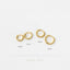 Beaded Hoop Earrings, Huggies, Gold, Silver SHEMISLI - SH596, SH597, SH598, SH599