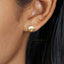 Tiny Circle Studs Earrings, Gold, Silver SHEMISLI SS065