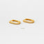Oval Pave Hoop Earrings, CZ Huggies, Gold, Silver SHEMISLI - SH140