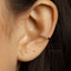 Simple CZ Ear Cuff, Earring No Piercing is Needed, Gold, Silver SHEMISLI SF028
