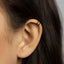Tiny Thin 2 lined Helix Cuff, Upper Ear Cuff, Earring No Piercing is Needed, Gold, Silver SHEMISLI - SF050 NOBKG