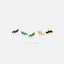 Tiny Leaf CZ Earrings, White, Emerald, Turquoise, Sapphire, Black, Opal, Gold, Silver SHEMISLI - SS190, SS313, SS314, SS315, SS316 LR