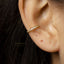 CZ Stone Ear Conch Cuff, Earring No Piercing is Needed, Gold, Silver SHEMISLI SF056
