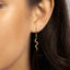 Serpent Dangle Hoop Earrings, Snake Huggies, Gold, Silver SHEMISLI - SH108 LR