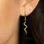 Serpent Dangle Hoop Earrings, Snake Huggies, Gold, Silver SHEMISLI - SH108 LR