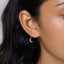 Moon Earrings, Celestial Dangle Earrings, Gold, Silver SS173 LR