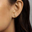 Stud Lobe cuff earrings With Stone, Gold, Silver SHEMISLI - SS194