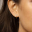 Pentagon Hoop Earrings, Gold, Silver SHEMISLI SH263