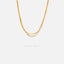 Triple Strand Snake Chain Necklace, Silver or Gold Plated (15.5" + 2") SHEMISLI - SN001