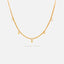 Double Strand Tiny Star Necklace, Silver or Gold Plated (15.75"+1.25") SHEMISLI - SN023