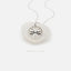 Star Circle Necklace, Silver or Gold Plated (15.5"+2") SHEMISLI - SN026