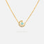 Blue Moon Necklace, Silver or Gold Plated (15.5"+2") SHEMISLI - SN027
