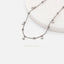 Tiny Disc on Beaded Chain Choker Necklace, Silver or Gold Plated (14"+2"=16") SHEMISLI - SN033