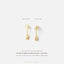 Dangle Stud Earrings, Gold, Silver SHEMISLI - SS138 LR - Shemisli Jewels