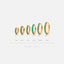 Simple Turquoise cz Hoop Earrings, Huggies, Gold, Silver SHEMISLI SH126, SH127, SH128, SH129, SH130