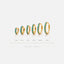 Simple Turquoise cz Hoop Earrings, Huggies, Gold, Silver SHEMISLI SH126, SH127, SH128, SH129, SH130, SH131