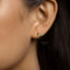 Snake Hoop Earrings, Serpent Huggies, Gold, Silver SHEMISLI SH443 LR