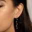 Long Leaf Chain Studs Earrings, Gold, Silver SHEMISLI SS374