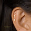 Tiny Diamond Shape Gold Threadless Flat Back Earrings, Nose Stud, 20,18,16ga, 5-10mm Surgical Steel SHEMISLI SS721, SS722, SS756