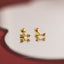 Tiny Arrow Stud Earrings, Gold, Silver SHEMISLI SS697 Butterfly End, SS698 Screw Ball End (Type A)