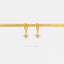 Star Hoop Earrings, Pave CZ Drop Huggies, Gold, Silver SHEMISLI - SH424 (plain hoop) SH113 (cz hoop)