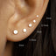 Tiny Disc Gold Threadless Flat Back Earrings, Nose Stud, 20,18,16ga, 5-10mm, Surgical Steel, SHEMISLI SS539, SS540, SS541, SS542, SS543