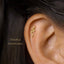 Tiny Snake Threadless Flat Back Earrings, Nose Stud, 20,18,16ga, 5-10mm, Surgical Steel, SHEMISLI SS528