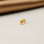 Tiny Teardrop Shape Gold Threadless Flat Back Earrings, Nose Stud, 20,18,16ga, 5-10mm Surgical Steel SHEMISLI SS723, SS724, SS768 - Shemisli Jewels
