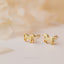 Tiny Unicorn Stud Earrings, Gold, Silver SS705 Butterfly End, SS706 Screw Ball End (Type A) LR