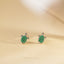 Tiny Green Sea Turtle Stud Earrings, Gold, Silver SS813 Butterfly End, SS814 Screw Ball End (Type A) LR