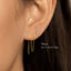Tiny White Gem Ear Threader, SHEMISLI - ST019 (35mm) ST020 (90mm) NOBKG