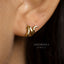 Snake Hoop Earrings, Serpent Huggies, Gold, Silver SHEMISLI SH443 LR