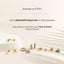 Single Stone Beaded Cartilage Hoops, Gold, Silver SHEMISLI SH444 - Shemisli Jewels