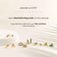 Two Butterflies Studs Earrings, Gold, Silver SHEMISLI - SS097 LR - Shemisli Jewels