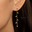 Long Leaf Chain Studs Earrings, Gold, Silver SHEMISLI SS374