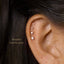 Tiny Alexandrite Lavender Black Threadless Flat Back Earrings, Nose Stud, June Birthstone 20,18,16ga 5-10mm SS609 SS610 SS611 SS612
