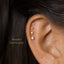 Tiny Alexandrite Lavender Gold Threadless Flat Back Earrings, Nose Stud, June Birthstone 20,18,16ga 5-10mm SS609 SS610 SS611 SS612