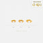 White Baguette Helix Hoop Earrings, Huggies, Gold, Silver SHEMISLI - SH294, SH295, SH296