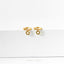 Tiny Sun Drop Hoop Earrings, Huggies, Gold, Silver SHEMISLI SH644